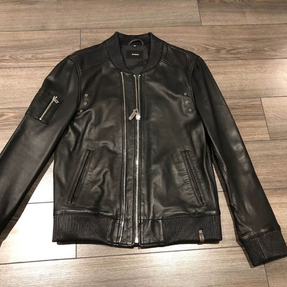 Rudsak men’s black leather jacket (Medium) new, ne - Picture 3 of 3